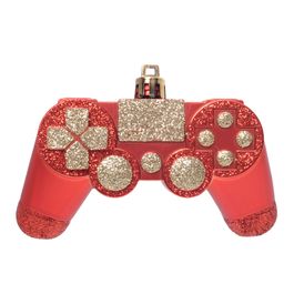 Enfeite Natalino Vermelho DOuroado