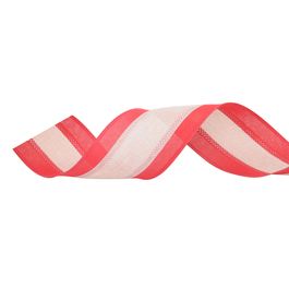 Fita Faixa Lateral Vermelho/Cru