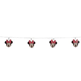 Cordao Minnie Com 10 Leds Preto Vermelho