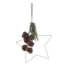 Estrela Decorativa Marrom / Verde