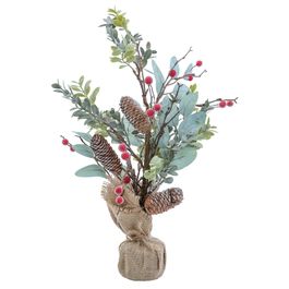 TOPIARIA COM BASE VERDE / VERMELHO / MARROM