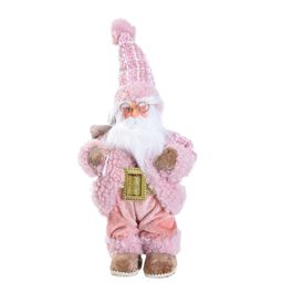 Noel Decorativo Rosa Branco