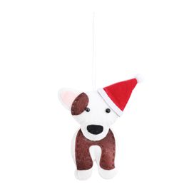 CACHORRO DECORATIVO BRANCO / PRETO