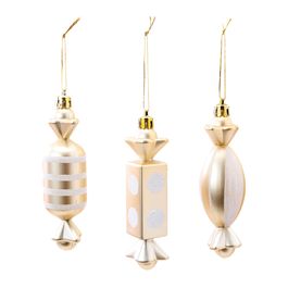Enfeite Bala Ouro Branco