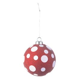 Bola Poa Vermelho/Branco