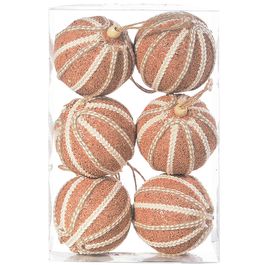 Bola Listrada Marrom/Branco