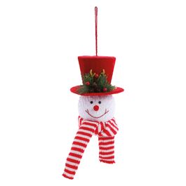 Boneco De Neve Decorativo Branco / Vermelho