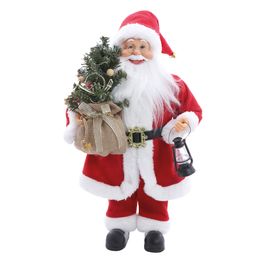 Noel Em Pe Com Mini Arvore Vermelho