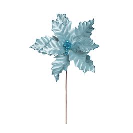 FLOR DECORATIVA CABO MEDIO AZUL JADE