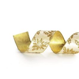 Fita Veludo Flores Marfim