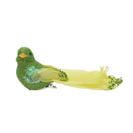 Passaro Com Glitter Verde Claro Passaros