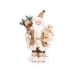 Noel Rustico Segurando Urso Beg 30cm Noeis c/1 un