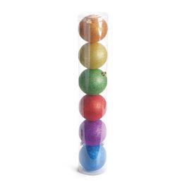 Bola Em Tubo Com Glitter Colorido