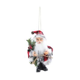 ENFEITE PAPAI NOEL VERMELHO / PRETO