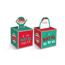 Caixa Pop Up Fábrica Do Noel Colorido