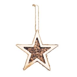 ESTRELA DECORATIVA MARROM