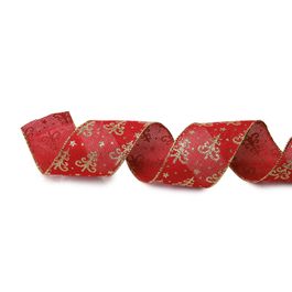 Fita Pinheiros Vermelho/Ouro
