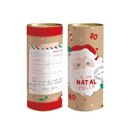 Lata Para Presente Rígida Polo Norte Composê Colorido