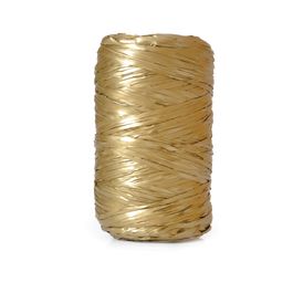 Rafia Sintética Liso Ouro