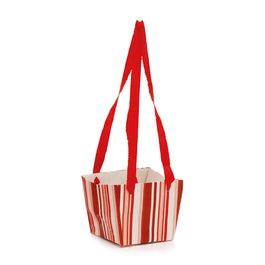 Caixa Gift Listras Vermelho PT C/10