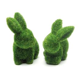 Coelhos Resina Crespinho Vrd (Rustic) Jg C/2 PC