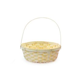 Cesta C/Alca Bambu Creme  (Cestaria) C/1 UN