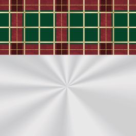 Saco para Cesta Sofisticação Barrado Vermelho / Verde / Ouro