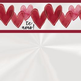 Saco para Cesta Lover Vermelho / Ouro