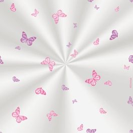 Saco Transparente Borboleta Lilás