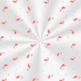 Saco Transparente Flamingos Coral