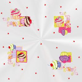 Saco para Cesta Cupcake Colorido