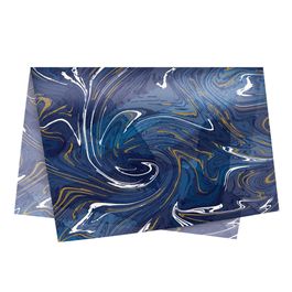 Papel Seda Marmorizado Azul