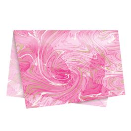 Papel Seda Marmorizado Rosa