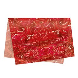 Papel Seda Marmorizado Vermelho