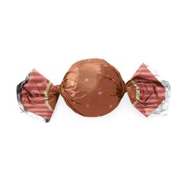 Folha Para Trufa Poá Balle Rosa / Marrom / Ouro