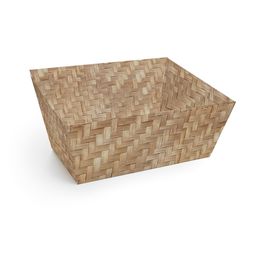 Cesta De Cartao Trapezio Palha Bege