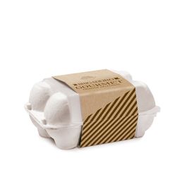 Caixa para Ovos com Cinta Gourmet Clássico Pardo KT C/6