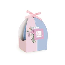 Suporte para Ovos com Fita Bosque Rosa / Azul PT C/10