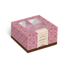 Caixa para Brigadeiro com 4 Unid Gourmet Rosa