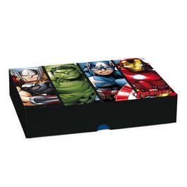 Caixa Retangular Tampa/Fundo New Avengers Colorido