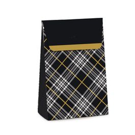 Caixa Trapézio Huber Preto / Ouro