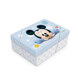 Caixa Retangular com Tampa Mickey Baby Colorido