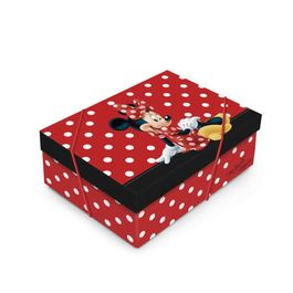 Caixa Retangular com Tampa Minnie Minnie Mouse Joy Vermelho