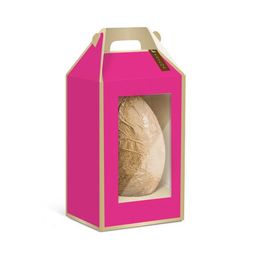 Caixa Maleta Retangular Vertical para Ovo com Visor Astral Pink