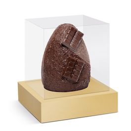 Caixa Moldura para Ovo com 1 unidades Liso Ouro KT C/1