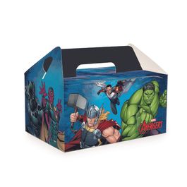 Caixa Kit Lanche Escolar Avengers Colorido