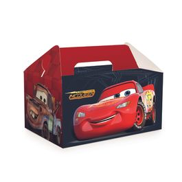 Caixa Kit Lanche Escolar Carros Preto / Vermelho