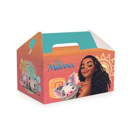 Caixa Kit Lanche Escolar Moana Colorido