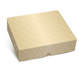 Caixa Retangular Tampa/Fundo New Liso Ouro