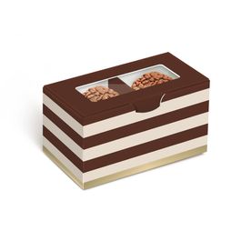 Caixa Para Brigadeiro Com 2 Unidade Hit Marrom / Branco